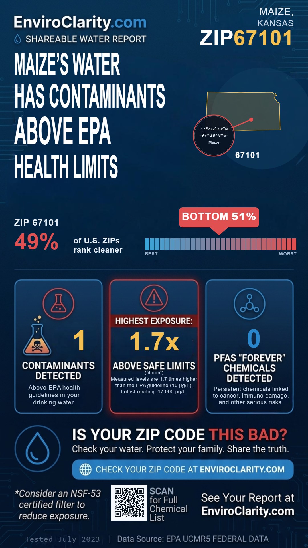 67101 water quality report infographic